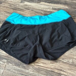 Under Armour Women's Athletic Shorts in Black and Teal